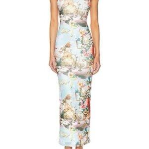 Superdown Pastel Print Midi Dress